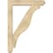 Ekena Millwork Funston Craftsman Rough Sawn Bracket w/ Offset Brace, Douglas Fir, 6"W x 30"D x 42"H BKT0604X30X42FST04RDF - alternate 2